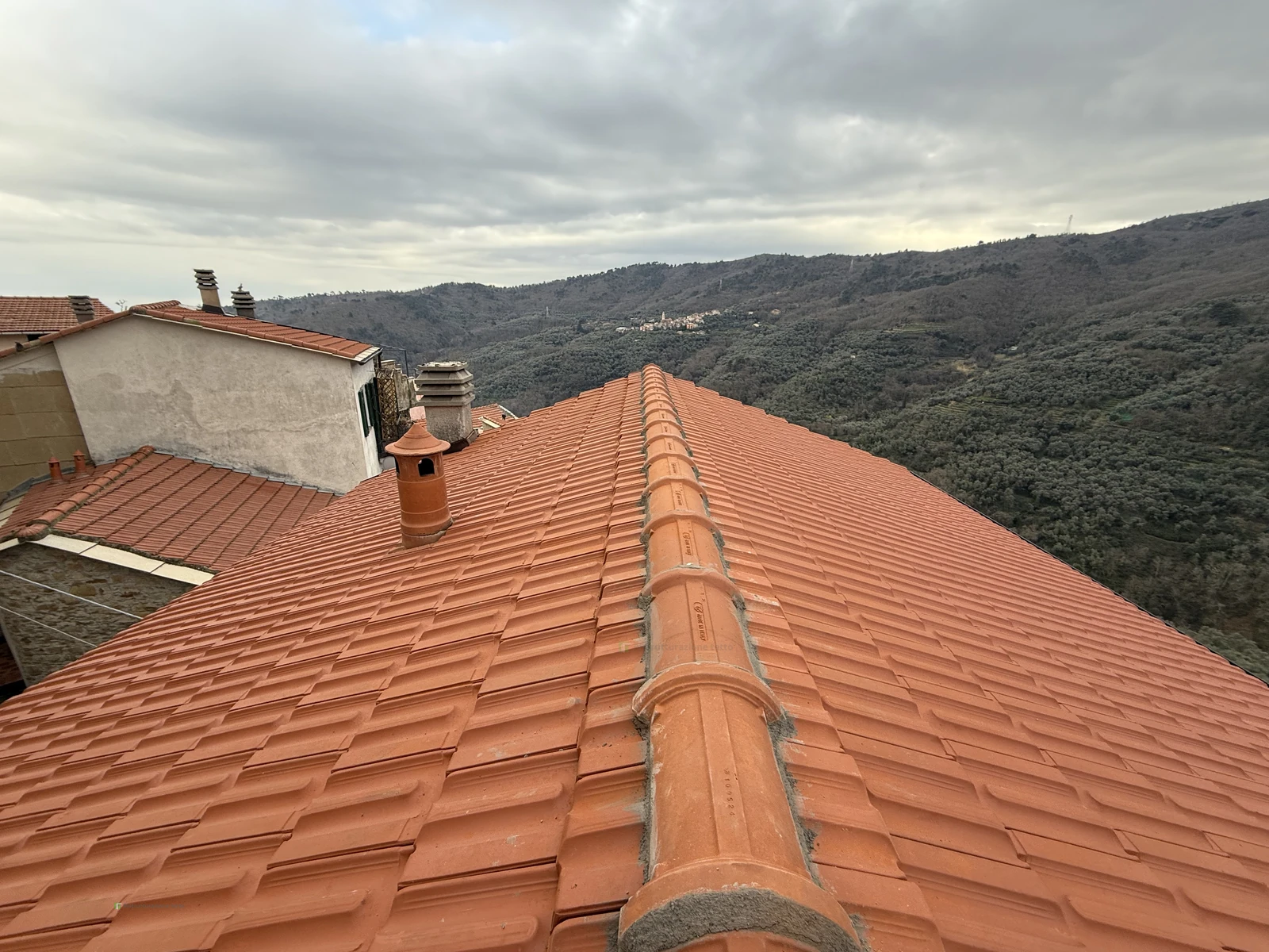 Prima vista della nuova copertura ultimata a Pietrabruna